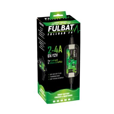 CHARGEUR DE BATTERIE FULLOAD F4 - Charge de 2-4A- FULBAT