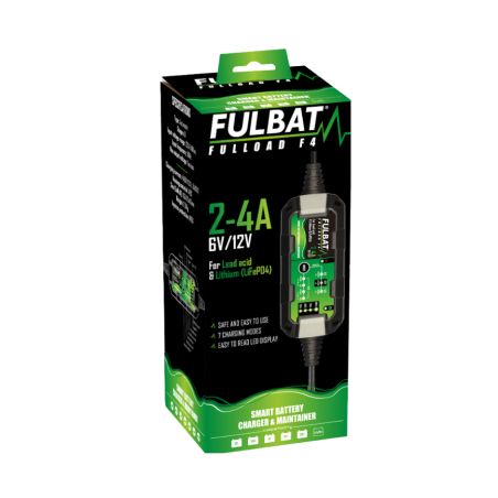 CHARGEUR DE BATTERIE FULLOAD F4 - Charge de 2-4A- FULBAT