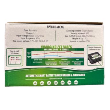 CHARGEURDE BATTERIE FULBANK 2000 - charge de 4Ah à 40Ah- FULBAT