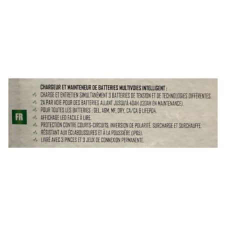 CHARGEURDE BATTERIE FULBANK 2000 - charge de 4Ah à 40Ah- FULBAT