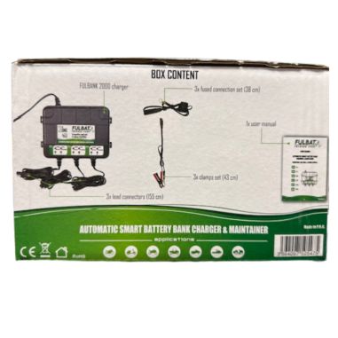 CHARGEURDE BATTERIE FULBANK 2000 - charge de 4Ah à 40Ah- FULBAT