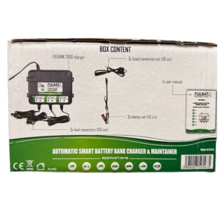 CHARGEURDE BATTERIE FULBANK 2000 - charge de 4Ah à 40Ah- FULBAT