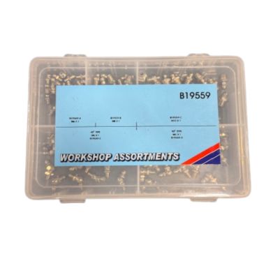 COFFRET D'ASSORTIMENT - GRAISSEURS DROITS ET COUDES (DE 100)