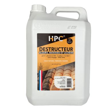 DESTRUCTEUR ALGUES MOUSSES ET LICHENS (BIDON 5L) - HPC
