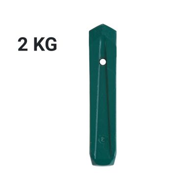 COIN A BOIS POINTU VERT - 2kg - LEBORGNE