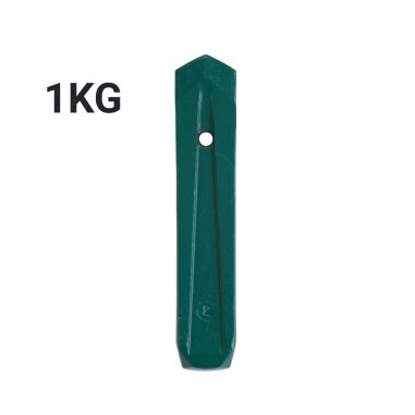 COIN A BOIS POINTU VERT - 1kg - LEBORGNE