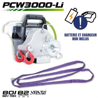 TREUIL DE TIRAGE A BATTERIE 80-82V - PORTABLE WINCH