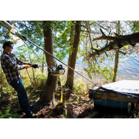 TREUIL PORTABLE A TIRAGE 700KG SEUIL + ELINGUES portable-winch