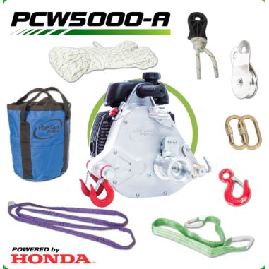 TREUIL DE TIRAGE THERMIQUE PORTABLE MOTEUR HONDA 4 TEMPS GXH-50 CC