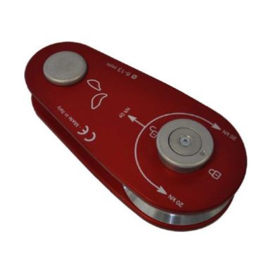 POULIE ALUMINIUM 40 kN – 8 – 13 mm (POUR VF80 BOULON - VF105 Red Iron) - PIECE D'ORIGINE DOCMA FOREST WINCH