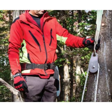 POULIE SIMPLE A CÔTES OSCILLANTS EN ACIER INOX AVEC ROUE D'ALUMINIUM 100 MM POUR TREUIL