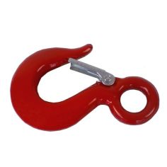 CROCHET DE SURETE PLAT A OEIL 7 MM AVEC BARRURE POUR TREUIL