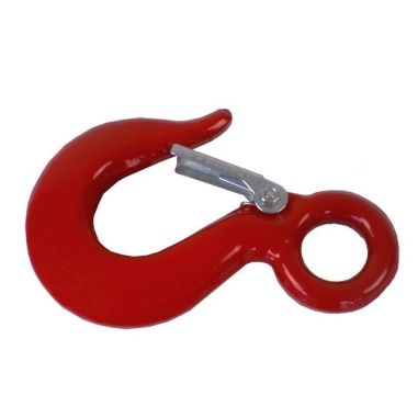 CROCHET DE SURETE PLAT A OEIL 7 MM AVEC BARRURE POUR TREUIL