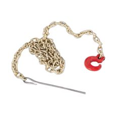 CHAINE ELINGUE POUR TREUIL 6 MM X 2 1 M - CROCHET EN C - AIGUILLE METAL