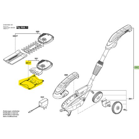 PROTEGE COUTEAUX2609003388D'ORIGINE BOSCH