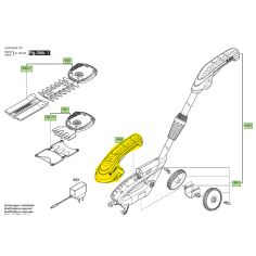 TAILLE-HERBES SANS FIL 1600A02PY8D'ORIGINE BOSCH