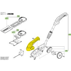 TAILLE-HERBES SANS FIL 1600A02PY9D'ORIGINE BOSCH