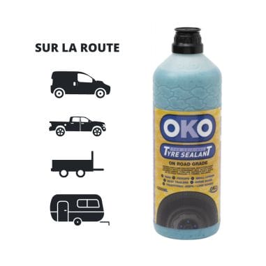 FLACON DE 1.25L PRODUIT ANTICREVAISON POUR PNEUS ROUTIERS- OKO