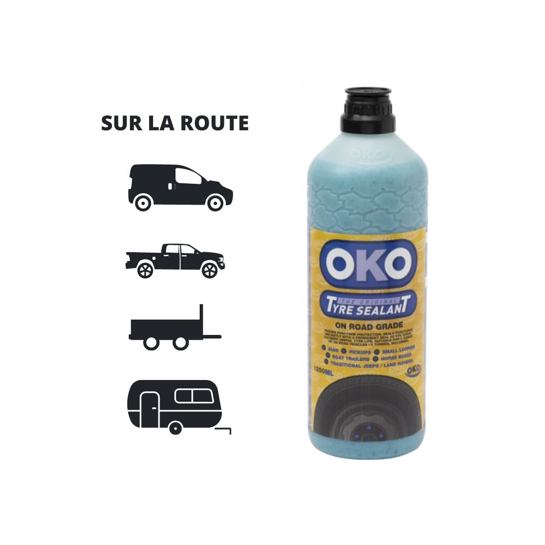 Anti-Crevaison pour automobiles OKO - Bidon de 25L