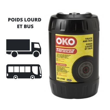 BIDON DE 25L PRODUIT ANTICREVAISON POUR PNEUS POIDS LOURD -OKO