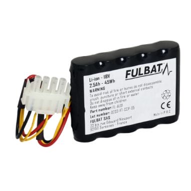 BATTERIE LI-ION POUR ROBOT TONDEUSE FL-AL01 18V 2.5Ah - FULBAT