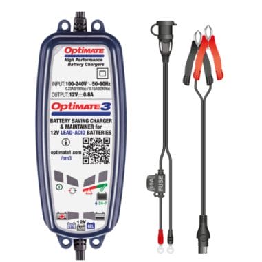 CHARGEUR DE BATTERIE AUTOM PLOMB / ACIDE de 2 à 50 Ah - 12 V - 0.8Amp