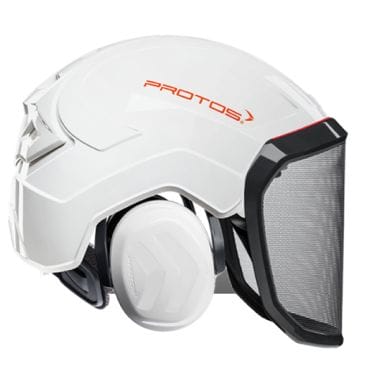 CASQUE FORESTIER INTEGRAL PROTOS - BLANC 