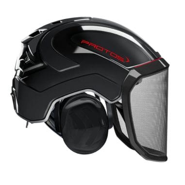 CASQUE FORESTIER INTEGRAL NOIR - PROTOS