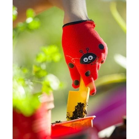 PAIRE DE GANTS JARDINAGE ENFANT - ANABEL LA COCCINELLE - TAILLE 3-4