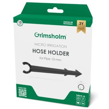 LOT DE 10 SUPPORTS DE TUYAU 13 MM -7333272315729 - GRIMSHOLM