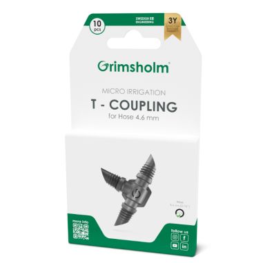 LOT DE 10 RACCORDS EN T 4.6 MM - 7333272315590 - GRIMSHOLM