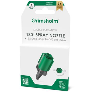 LOT DE 5 BUSES DE PULVERISATION 180°- 7333272315835 - GRIMSHOLM