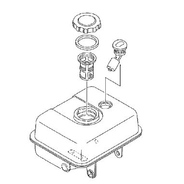 RESERVOIR ESSENCE POUR YSR 740 (760690-55702 / 760690-55700) - PIECE D'ORIGINE YANMAR