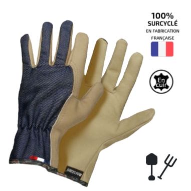 GANTS DE TRAVAIL EN JEAN SURCYCLE - ROSTAING