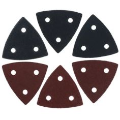 6 x FEUILLES ABRASIVES (BOIS + METAL CHACUNE K60-K80-K120) POUR OUTIL MULTIFONCTION PARKSIDE PAMFW 20 Li C3 -91110384