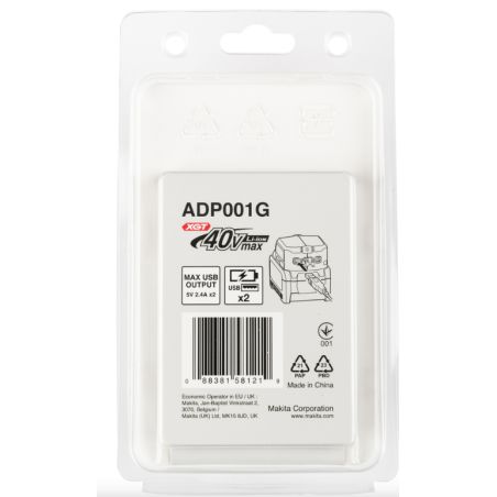 ADAPTATEUR CHARGEUR USB ADP11 40V / DEAADP001G / 3240890937506 - D'ORIGINE MAKITA