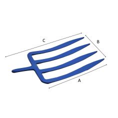 FOURCHE A BECHER A SOIE SM SPATULEE 622027 OUTIL PERRIN - 3239046220272