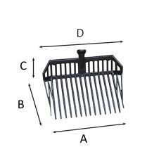 FOURCHE HARAS MULTI USAGE SANS MANCHE 626043 OUTIL PERRIN - 3239046260438