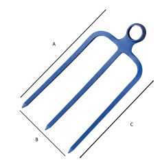 CROC 3 DENTS SM (19 X 32 CM) 633032 OUTIL PERRIN - 3239046330322