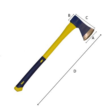 HACHE BUCHERON EM FIBRE 704808 OUTIL PERRIN - 3239047048080