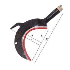 CROISSANT A CROCHETS DE 22 sans manche 722022 OUTIL PERRIN - 3239047220226