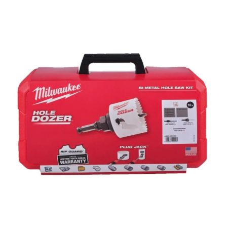 COFFRET SCIES CLOCHES 10 PCS PLOMBERIE / 4932498259 / 4058546521288 - D'ORIGINE MILWAUKEE