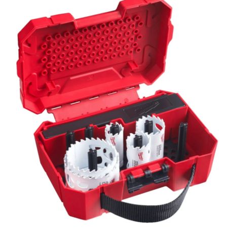 COFFRET SCIES CLOCHES 10 PCS PLOMBERIE / 4932498259 / 4058546521288 - D'ORIGINE MILWAUKEE