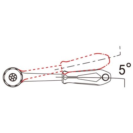 CLIQUET A TETE RONDE - 1/4'' - KING TONY