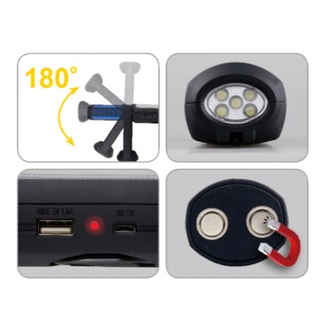 LAMPE D'ATELIER MAGNETIQUE ET PIVOTANTE - KING TONY LAMPE D'ATELIER MAGNETIQUE ET PIVOTANTE - KING TONY