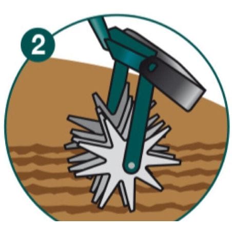 GRATTOIR OSCILLANT / EMIETTEUR (MANCHE BOIS 150CM) - LEBORGNE
