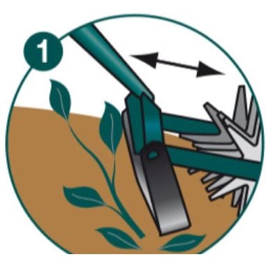 GRATTOIR OSCILLANT / EMIETTEUR (MANCHE BOIS 150CM) - LEBORGNE