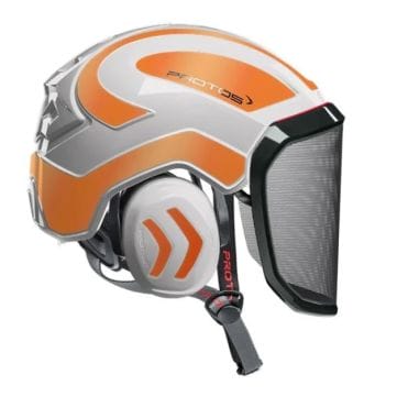 CASQUE ARBORIST INTEGRAL - BLANC/ORANGE - PROTOS 