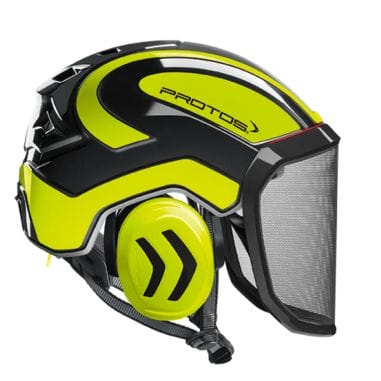 CASQUE ARBORIST INTEGRAL NOIR/JAUNE FLUO - PROTOS 