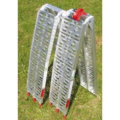 AIRE DE RAMPES PLIANTES L:227CM CHARGE 450 KG - FOND ALU
